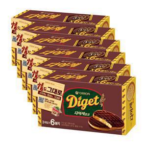 다이제 오리온 다이제 초코 6P 312g x 6개