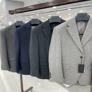 남자 가을 겨울 115사이즈 미니체크 캐주얼 콤비 자켓 4컬러_JK