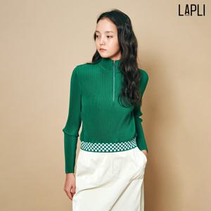 [최초가 159000원] 하프집업 하이넥 체커보드 티셔츠_LPTSF023013