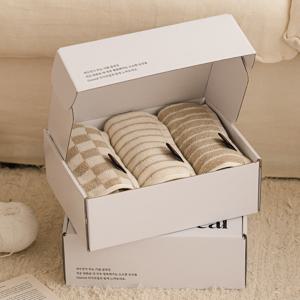 [무케] 디어리얼_밀크티 수건 3P(패키지포장) 첨단향균기능원사 저염색공법