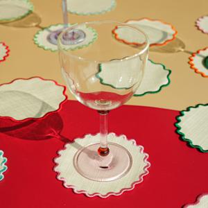 [무케] 메종다르_데이지 코스터 4P 컵받침 (3 options) 방수 컵받침 이염방지 집들이선물