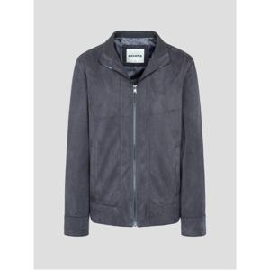 폴리 스트레치 인조 스웨이드 블루종 - 애쉬 (RY5839P044)