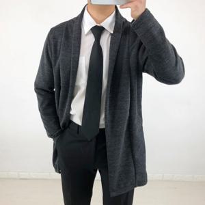 남자 가을 가디건 니트 숄카라 롱가디건 6color