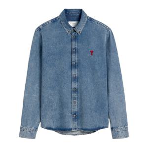 스몰 하트 로고 버튼 다운 셔츠 블루 USH063 DE0056 480