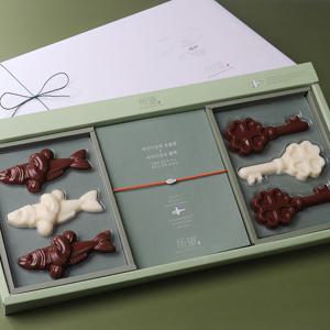 [합격소망]합격응원 액막이 명태 수제초콜릿 + 합격열쇠 초콜릿 + 액막이 명태 팔찌 선물세트