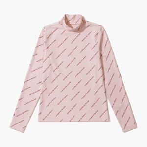 르꼬끄골프 여성 로고패턴 하이넥 이너 티셔츠(약기모) (GO322LIL91)