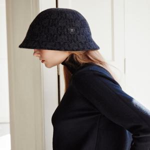 액세서리 [[25FW]] DBHE5F806G1 [울혼방][DD금속장식] DD패턴 울혼방 다크그레이 울클로슈햇