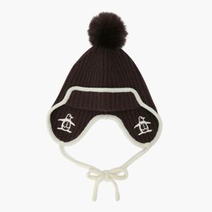 여성 이어머프 방울 비니 브라운 MQ422LCPO3