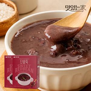 단팥죽 500g x 2박스 전통죽 국산팥 아침대용 대두식품 빵집 화과방 동지