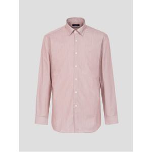 텐셀 혼방 스트라이프 레귤러핏 셔츠 - 브릭 (MA4864RJ3C)