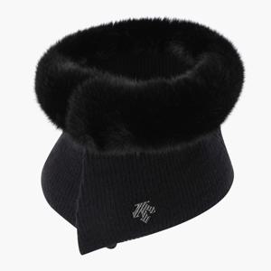 여성 니트 퍼 넥워머