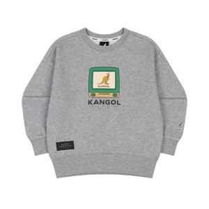 뉴 그래픽 포인트 스웻셔츠 RC 0205 멜란지 그레이