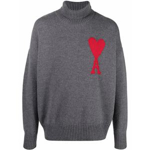 [명품] H21K203.018 055 빅하트로고 터틀넥 니트 헤더그레이 남성 니트