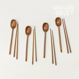 시에르 우드 수저 4인세트