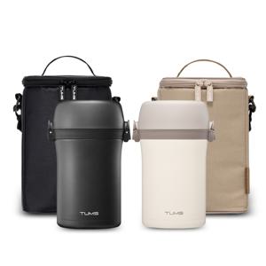 텀스 대용량 일체형 보온도시락 + 수저세트 가방