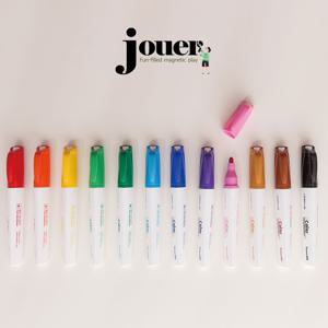 [꼬메모이] 쥬에 12색 둥근 마카펜 / 자석 보드 칠판 유아 아기 미술 도구 놀이