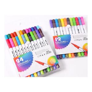 (CL) 수성 트윈 사인펜 세트 24색 양쪽사인펜 수성사인펜 굵은사인펜 얇은사인펜