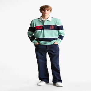 남성 기모 배기 파이브 와이드 핏 린스 데님 팬츠 T32F6NEW22TML1