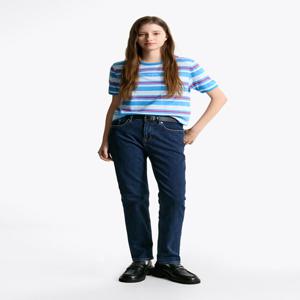 여성 페이톤 슬림 스트레이트 핏 다크 데님 팬츠 T32F6NES20TWL1