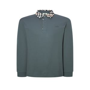 골프 남성 [[24FW]] WGTS4D750E2 [스테디셀러]클래식 카라 체크 긴팔폴로티셔츠 (GREEN)