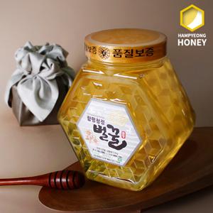 [함평나비꿀] 순수 천연꿀 아카시아꿀 2kg 선물세트 / 천연벌꿀 성적서 동봉