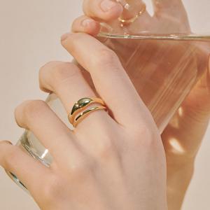 [수지, EXO 카이&디오, NCT 성찬, 선미, 유리 착용] bold two lines ring