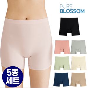 [5세트] 심리스 밀착 누디 드로즈 여성 사각 팬티