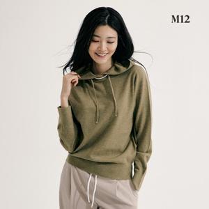 [최초가79,900원] M12 24FW 여성 울블렌디드 후드 니트 3종