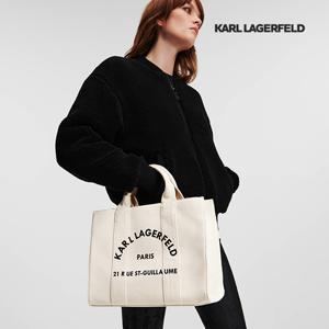 [240W3892] 칼라거펠트 RSG 스퀘어 미디움 토트백