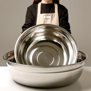 국산 김장 다라이 스텐18-10(27종) 스텐대야 25인치 스텐양푼이 김장대야 스텐믹싱볼 대야특대