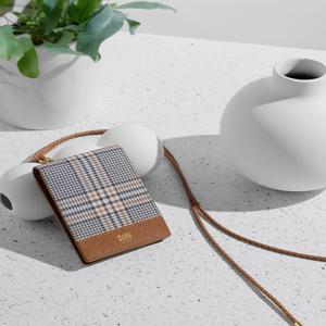 액세서리 [[25FW]] DCHO5F911W2 [JEANNE] 브라운 체크배색 가죽 카드홀더