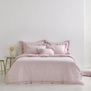 고밀도 소티에 핑크[8온스] 슈퍼싱글/퀸/킹세트[퀼트이불+패드+베개커버]