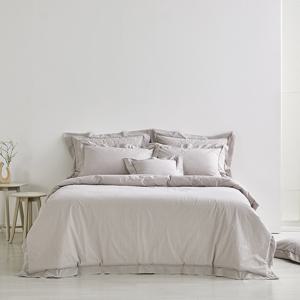 고밀도 소티에 베이지[8온스] 슈퍼싱글/퀸/킹세트[퀼트이불+패드+베개커버]