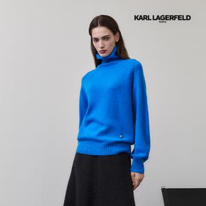 칼라거펠트 25FW 울100 홀가먼트 터틀넥 니트