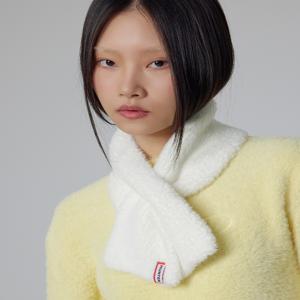 WOMEN 소프트 헤어리 머플러 아이보리 HDW0001CNZIVO