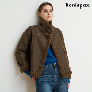 정상가:209,000원 ㅣ 투 버클 양털 오버핏 무스탕 (XP4JK008L0)