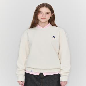 [[25FW]] SPTS5F101CR [HAZZYS PHIZ] 크림 기모 맨투맨