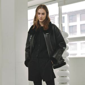 [최초가: 129,000원]에비에이터 B-3 무스탕 자켓 [블랙]_LMOJK03A2BK