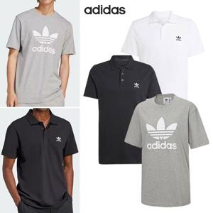 남성 공용 트레포일 반팔 카라티 라운드티 피케티 택일