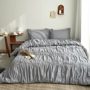 [에어룸] 오가닉코튼100 셔링 드레스 이불+베개커버세트 SK