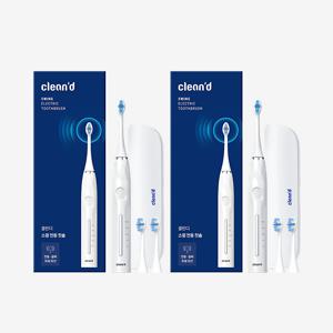 [스윙1+1] 회전 음파 미세모 전동칫솔 스윙45 X 2개