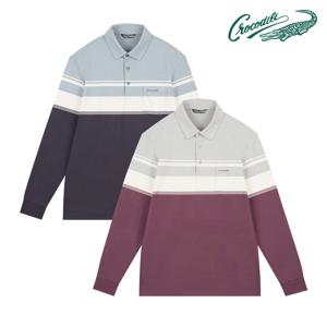 한기장 패턴 자카드 카라티 CDAA9TS3432