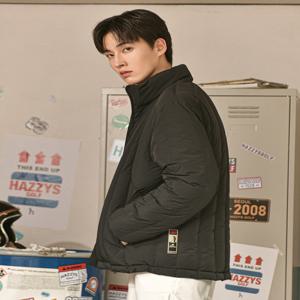 헤지스 골프 [[24FW]] HUJU4D993BK [ONLINE EXCLUSIVE][Afterhours캡슐] 블랙 남성 세로퀼팅 중량 스윙 다