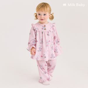 [정상가55,900원]에스더버니 피치웜 플라워 파자마세트