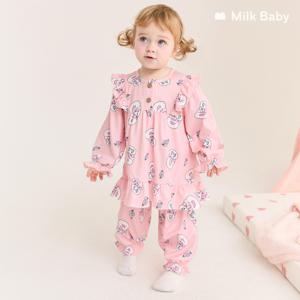 [정상가55,900원]에스더버니 피치웜 핑크퍼프 파자마세트