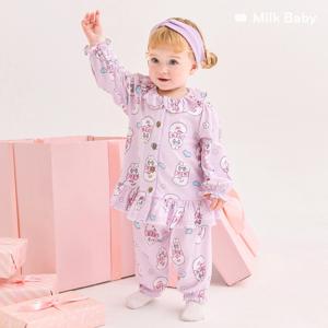 [정상가55,900원]에스더버니 피치웜 퍼플 파자마세트