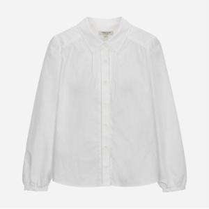 플라워자수 셔츠형 블라우스_T256MBL133W