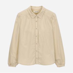 플라워자수 셔츠형 블라우스_T256MBL134W