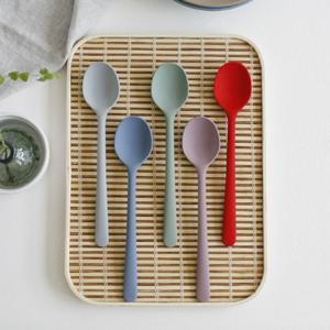 실리콘 스푼 볶음 요리수저 샐러드 스푼 조리도구 작은요리수저 작은요리주걱 작은실리콘수저