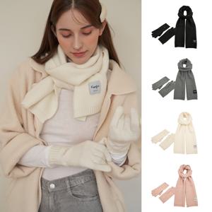 [최초가 60,000원]심플 무지 머플러 장갑 세트 S744MX3067